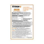 Vitron-C Iron Supplement, Immunity Support Iron Supplements with Vitamin C, 60 Count