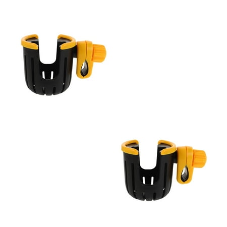 Hemoton 2-Pack Rotatable Handlebar Bottle Holders for Stroller Cup Bottle Clamp Pushchair Accessories