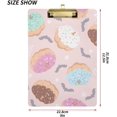 thumbnail image 3 of FMSHPON Halloween Donut Pumpkin Bat Clipboard Hardboard Wood Nursing Clip Board and Pull for Standard A4 Letter 13x9 inches, 3 of 5