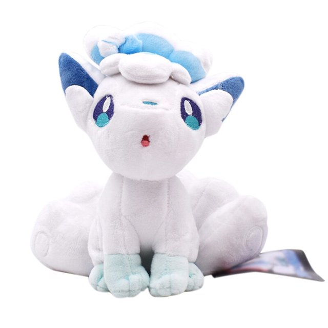 Muñeco de peluche de Anime de Pokemon para niños, Alola de hielo y fuego, Vulpix, 20CM, regaloAlolan VulpixCN He Qiyong unisex