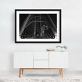 thumbnail image 2 of The Humber Bay Arch B&W - Toronto Ontario Canada Photography Bridge Black and White Architecture City Nightlife Geometric Skyline Black Framed Wall Art Print 5 x 7 inches, 2 of 4