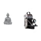 thumbnail image 1 of Estatua de Buda Mono con cámara, adorno de resina, figura coleccionable budista única, escultura en miniatura, accesorio decorativo para patio de hote, 1 of 8