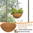 thumbnail image 3 of Usmixi 100% Natural Coco Fiber Hanging Basket Planter Liners, 3 of 11