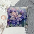 thumbnail image 2 of PRATYUS  Throw Pillow Cover Hydrangea Blue,Watercolor Blossom Hydrangea Blue Flowers Square Pillow Covers Cushion Case for Home Office School for Men/Women/Boys/Girls 20x20in, 2 of 5