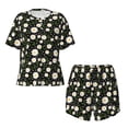thumbnail image 4 of Naloa Daisy Women's Short-Sleeved Pajama Set, Loungewear, Summer pajamas, Breathable Cozy - X-Large, 4 of 9