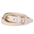 thumbnail image 5 of Fianmy Women Skinny Leather Belt with Gold Buckle, Ladies Faux Leather Belts for Jeans Pants Dress, 5 of 9