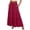 Red #16, variant on Womens Elastic High Waist Maxi Skirt Summer Flowy Long Skirts XL