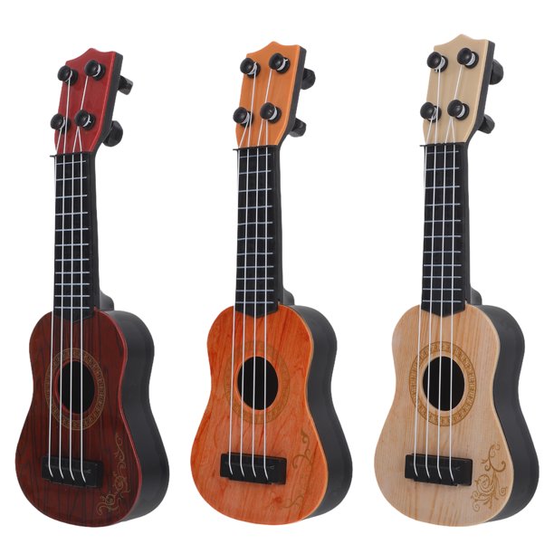 3 piezas de guitarra y ukelele para niños, juguete musical de iluminación, regalo de cumpleaños
