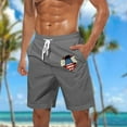 thumbnail image 3 of Pantalones Cortos Casuales para Hombre Imprimir con Bolsillos Pantalones de Playa de Cintura Elástica, Pantalones Cortos de Cintura Elástica para Hombre, 3 of 5