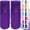 Purple, variant on GoXteam 2 Rolls Mesh Ribbon for Wreaths 10 inch x 10 Yards Wreath Mesh Rolls with Shiny Metallic Foil for Easter Christmas Party Wedding Home Decor DIY Craft Projects and Gift Wrapping (Orange)
