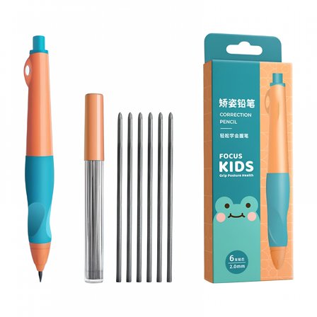 CCOCC Candies 2.0MM Pencil with Comfort Grip - 0.9 mm Ergonomic Mechanical Pencil - 1PCS Cute Mechanical Pencils with 6PCS Lead Refills