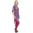 thumbnail image 3 of Bimba Women's Purple Tunic 3/4 Sleeve Printed kurti Kurta Ethnic Dress Wear-16, 3 of 4
