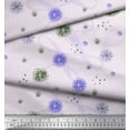 thumbnail image 3 of Soimoi Purple Poly Georgette Fabric Brush Stroke Abstract Print Sewing Fabric Yard 52 Inch Wide, 3 of 3