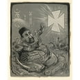 thumbnail image 2 of Thomas Nast 15x18 Black Ornate Wood Framed Double Matted Museum Art Print Titled - Never Did Care for Christian&nbsp;Enlightenment (1896), 2 of 5