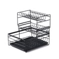 thumbnail image 1 of Andoer Dish Drying Rack with Detachable Drainboard 3-Tier Dish Racks for Kitchen Counter Dish Drainer Set Utensils Holder Cutting Board Holder Bowl Rack, 1 of 7