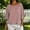 Red, variant on Qulqfy Casual Womens Blouse Crew Neck Short Sleeve Loose Striped Ruffle Spring Summer Trendy Boho Women's Tops Black M
