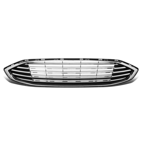 DNA Motoring For 2017-2018 Ford Fusion Factory Style Chrome Trim Front Bumper Upper Grille HS7Z8200AA