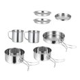 thumbnail image 3 of OULII Portable Stainless Steel Cookware Kit for Outdoor Camping with Lightweight Design and NonStick Functionality 1 Set, 3 of 8