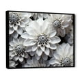 thumbnail image 2 of Designart "Essential Beauty In Black And White Mums" Mums Floater Framed Canvas Art Print, 2 of 5