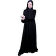 thumbnail image 2 of Al-Qadri Abayas for Muslim Women - Comfortable Arabic Abaya with Beautiful Black Embroidery - Long Prayer Dress, 2 of 6