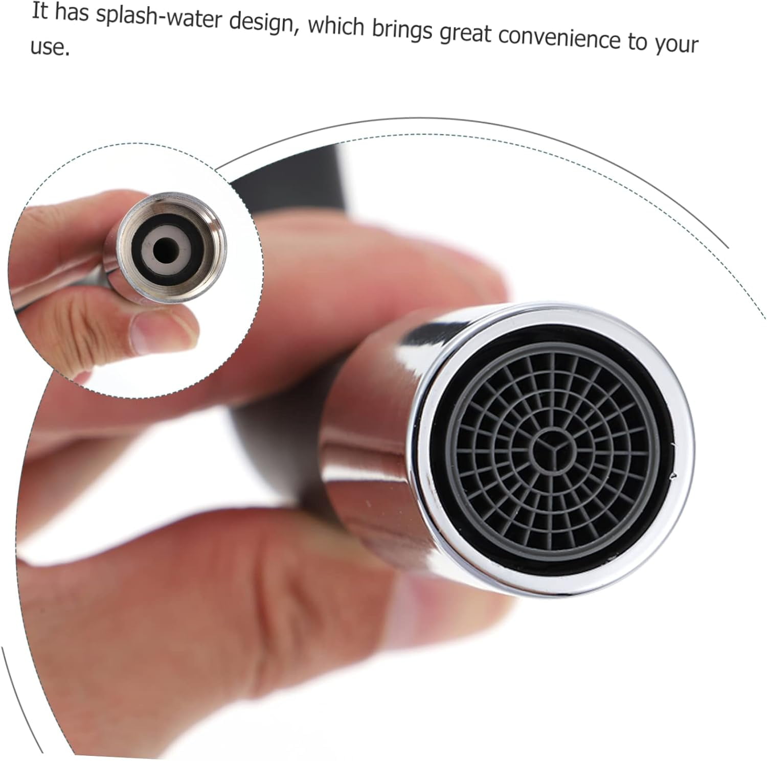 Rotating Faucet 1pc Faucet Extension Tube Tap Extension Device Anti-splash Faucet Sprayer Kitchen Faucet Extender Mop Pool Extend Black Copper To Rotate Extender for Tap