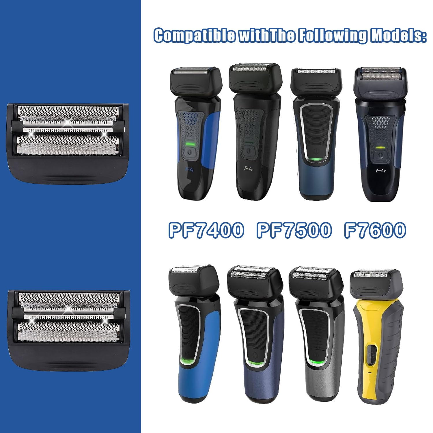 Shaver Replacement Blades for Remington Foil Shaver PF7580,PF7400,PF7500,and PF7600