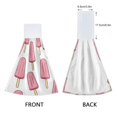 thumbnail image 3 of Yayeee Kitchen Hanging Hand Towels Set of 2 with Loop Bathroom Absorbent Tie Towel, Pink Ice Cream, 3 of 7