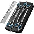 thumbnail image 1 of Dog Grooming Scissors Kit Professional Safety Thinning Shears Comb, 1 of 2