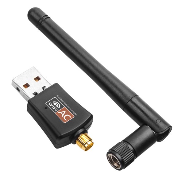 Amdohai USB WiFi Adapter 600Mbps Dual Band Wireless Network Adapter Dongle 2.4GHz / Ethernet 802.11AC w/ Antenna for Laptop Desktop Tablet PC Smart Phone