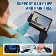 thumbnail image 2 of 2 Pairs Pack Compression Gloves for Women Men, Copper Arthritis Gloves for Hand Pain Relief, Carpal Tunnel Wrist Support, Rheumatoid, Joint Swelling,Fingerless for Computer Typing(Small/Medium), 2 of 8