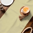 thumbnail image 3 of Yellow Solid Color Table Runner 72 Inches, Aesthetics Contemporary Luxury Bed Runner Dresser Scarves Tabletop for Indoor Outdoor Parties/Ceremony/Banquet, 13" x 72", 3 of 8