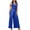 Dark Blue jumpsuits for womens, variant on Usmixi Jumpsuits for Women Dressy High Waist Fashion Loose Wide Leg Tank Long Jumpsuits Overalls with Belt Summer V-Neck Sleeveless Solid Maxi Formal Rompers Hot Pink l