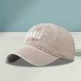thumbnail image 1 of Alphabet Embroidery Solid Color Duck Hat Trend Personality Outdoor Print Breathable Mesh Hat, 1 of 4