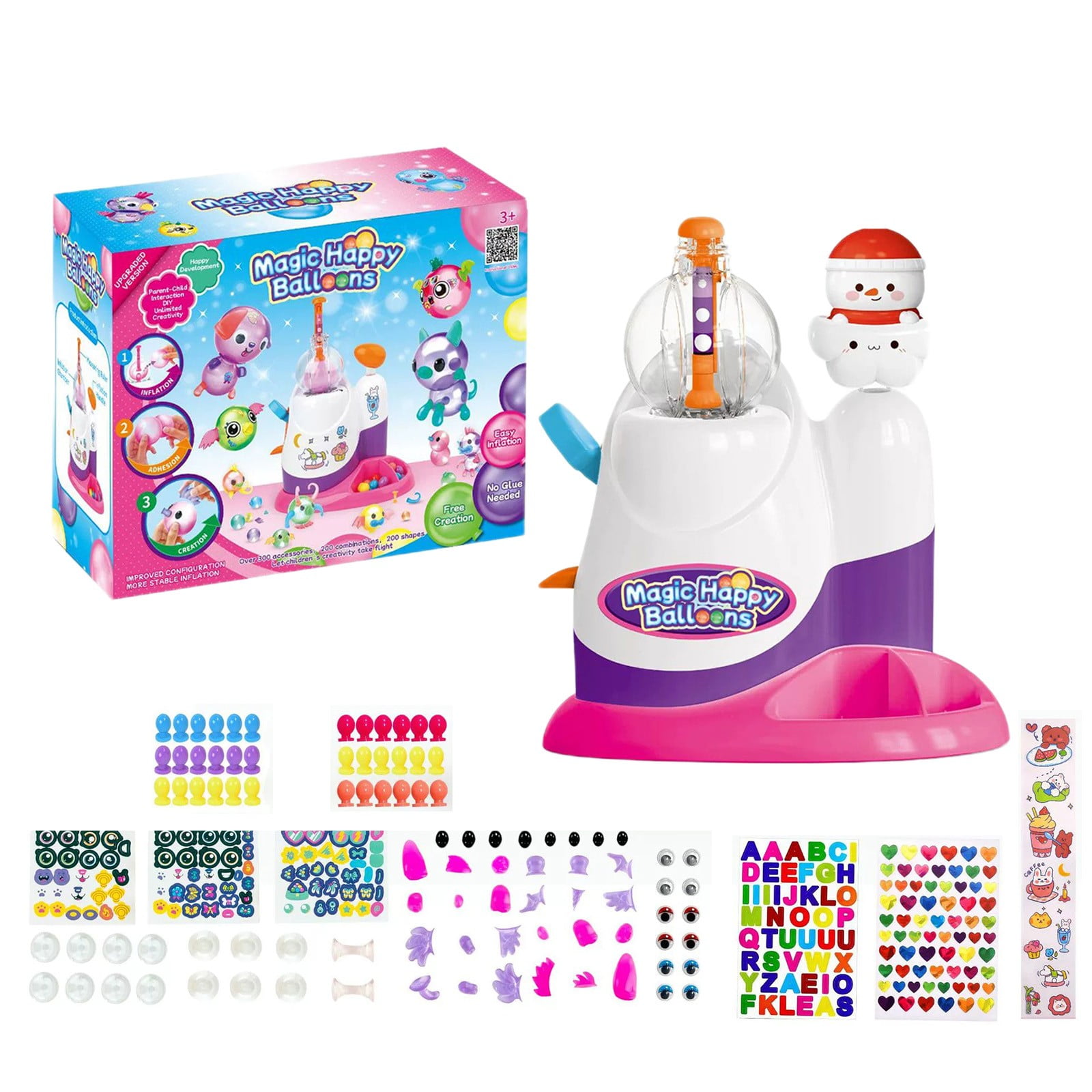 B Diy Inflatable Toy Handmade Bubble Maker Craft Kit For Kids Creative Play Fun Activity B