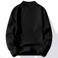 thumbnail image 4 of DHFJKG Mens Fuzzy Lining Crewneck Sweater Thermal Solid Color Long Sleeve Knitted Base Pullover For Cold Weather Warm Cozy Jumper Tops, 4 of 4
