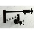 thumbnail image 3 of Kingston Brass KS4105BX Metropolitan Wall Mount Pot Filler Faucet, Oil Rubbed Bronze, 3 of 7