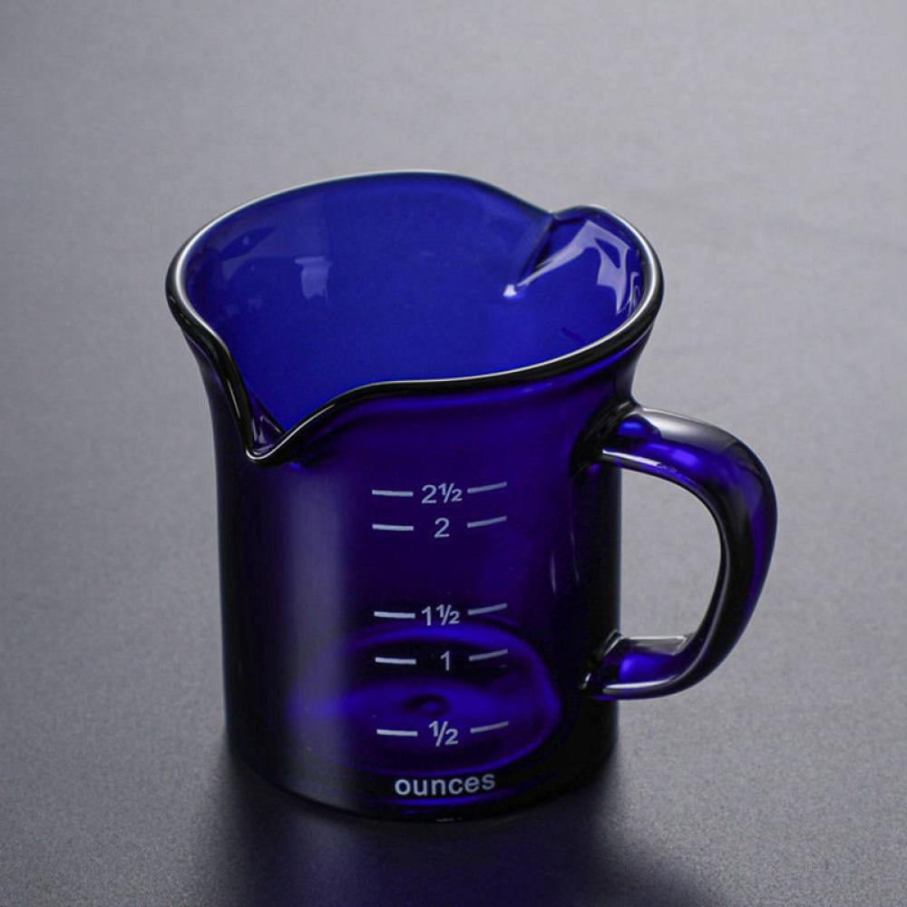 Cobalt BLUE Glass 2-cup MEASURING Mixing CUP Ounce Cup Pint