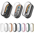 thumbnail image 2 of Paquete de 3 fundas protectoras de pantalla compatibles con Mi Band 8, cubierta de película protectora de TPU suave curvada 3D, cobertura completa HD, marco de parachoques protector antiarañazos, 2 of 4