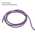 thumbnail image 4 of Cuero Cuerda, 2.19 Yardas 3mm Diámetro Trenza Cuerda Tira para Monedero Bolso Zapato Cordón Bricolaje Artesanía Pulseras Fabricación, Oscuro Púrpura, 4 of 7