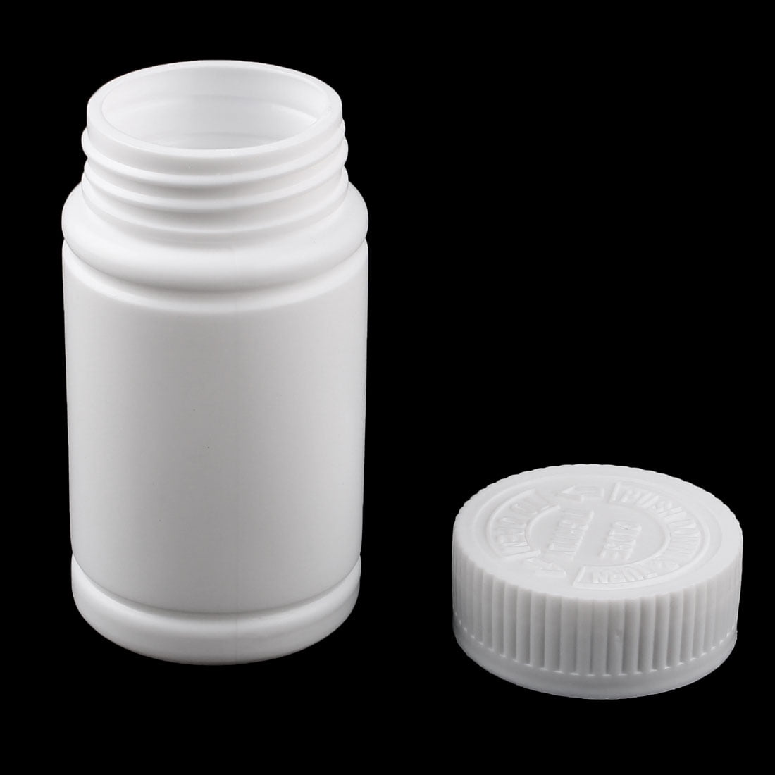 Plastic Medicine Bottle Pill Box Reagent Container White 100ML Capacity