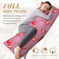 thumbnail image 7 of Naloa Cute Strawberry Body Pillow Cover, Pillowcases with Hidden Zipper Breathable Long Pillow Case (Pillows are not included,20x54 inch), 7 of 7