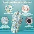 thumbnail image 3 of Paquete de 12 Guantes de Trabajo de Punto de Algodón Florales Surtidos en Azul Mediu, 3 of 7