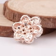 thumbnail image 3 of segolike 10pcs Embellishment Flower Buttons Scrapbook Gold Flat Back, 3 of 7