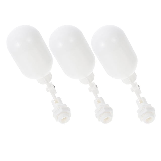 UPOUART White Mini Float Valves 3 Pcs Plastic WearResistant for House Use Durable Tank Accessories