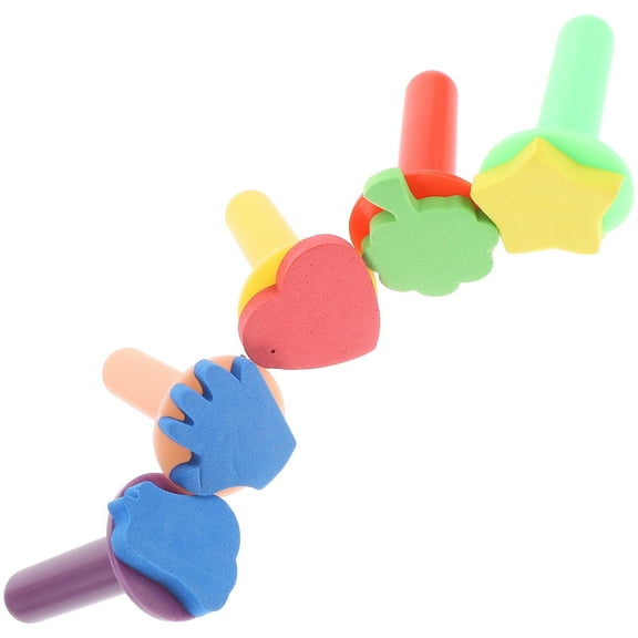 5 Pcs Painting Supplies for Kids Foam Star Stamp Toddlers Child