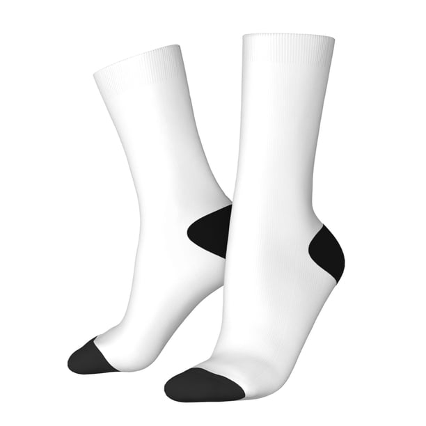 Balery White Calcetas Largas con Estampado para Hombre y Mujer – Suaves y Transpirables, Talla Única (US 5-11)