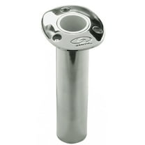 CE SMITH FLUSH MT ROD HOLDER SILVER 316 STAINLESS 9" DEPTH