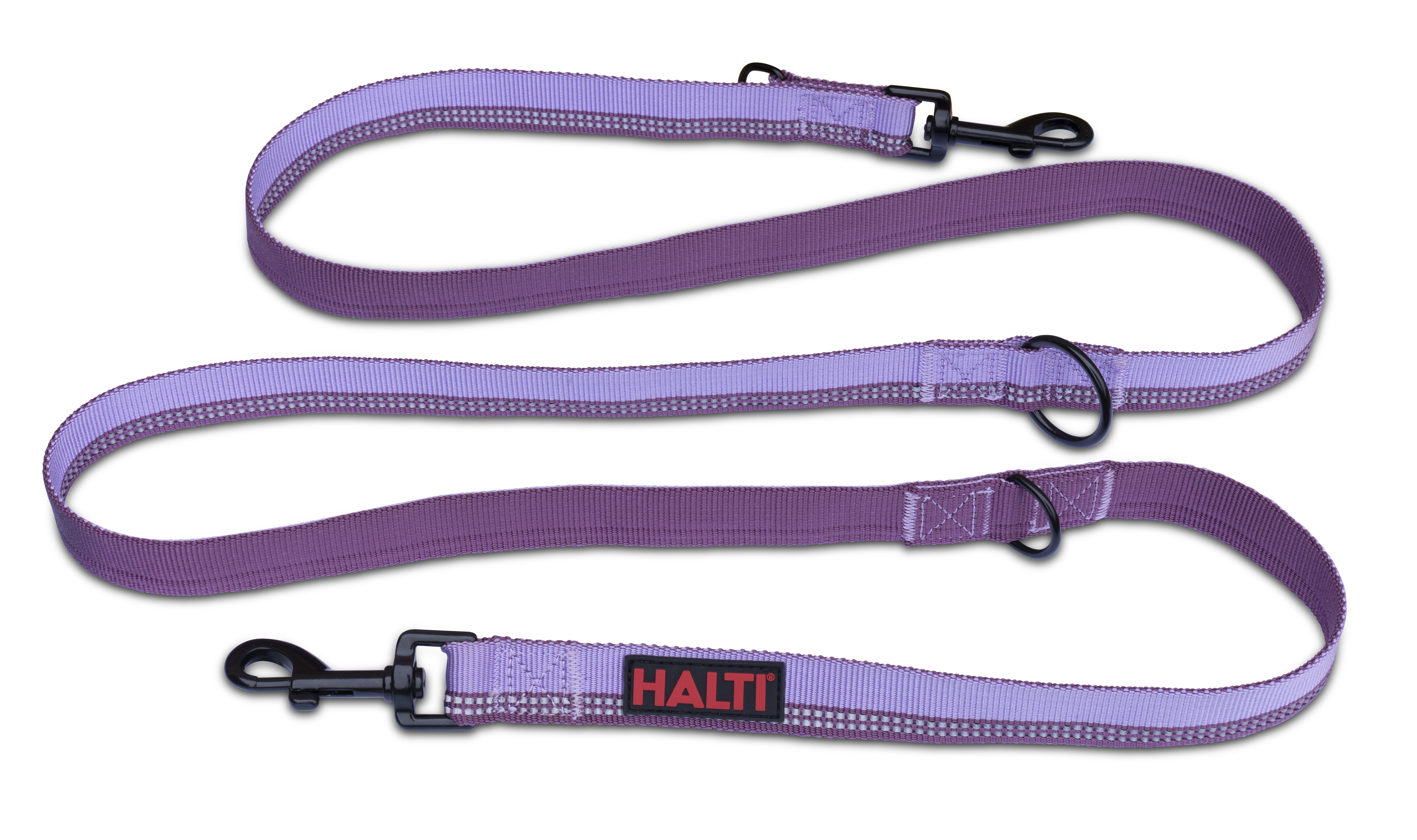COA Halti All in One Dog Lead with Shock Absorber Hands Free in Black Reflective 