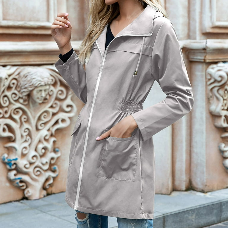 CHGBMOK Women Light Rain Jacket Waterproof Active Outdoor CHGBMOK Women Light Rain Jacket Waterproof Active Outdoor