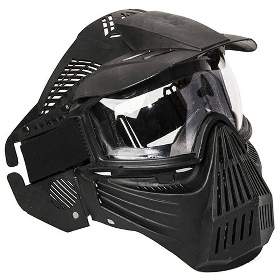 ALEKO PBM258BK Paintball Mask AntiFog Mask with Double Elastic Strap